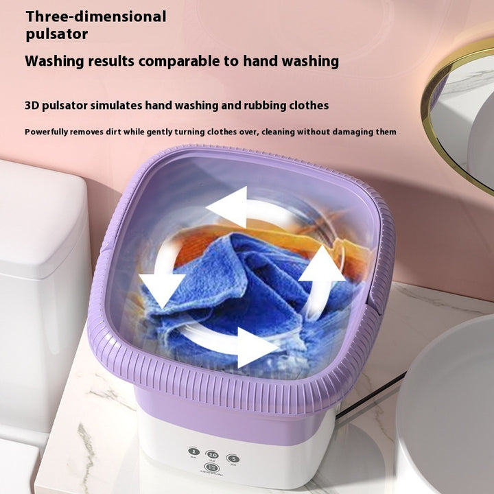 Portable Folding Mini Washing Machine Smart Washing One-click Start