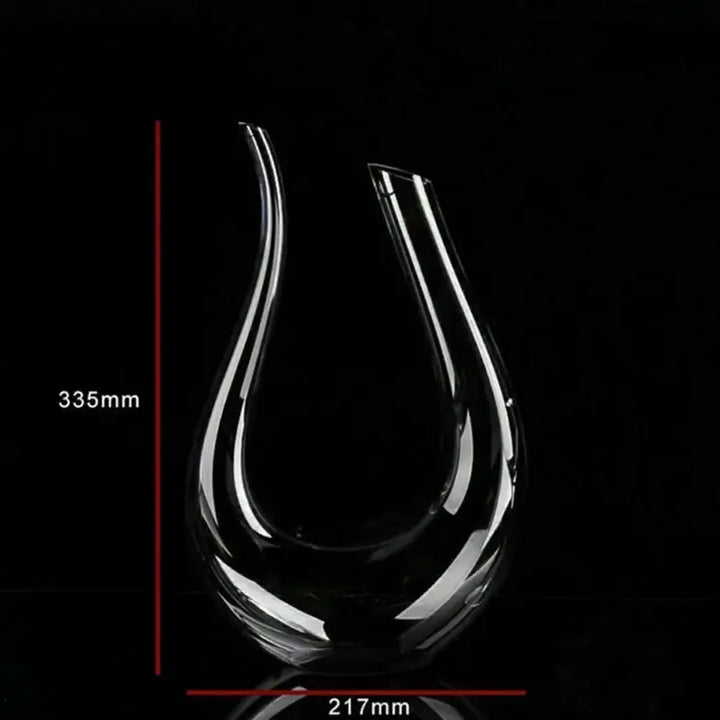 U-Shaped Crystal Decanter