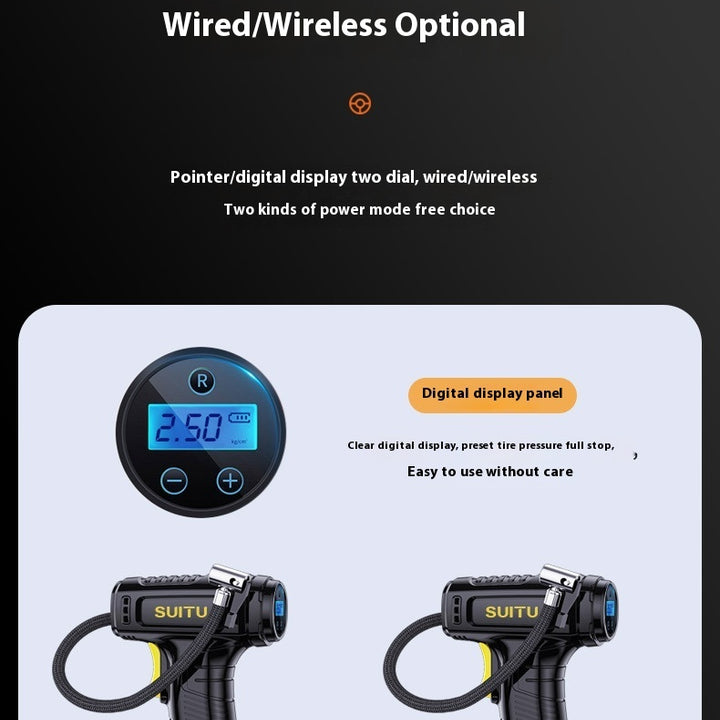 Multifunctional Handheld Wireless Intelligent Digital Display Inflator